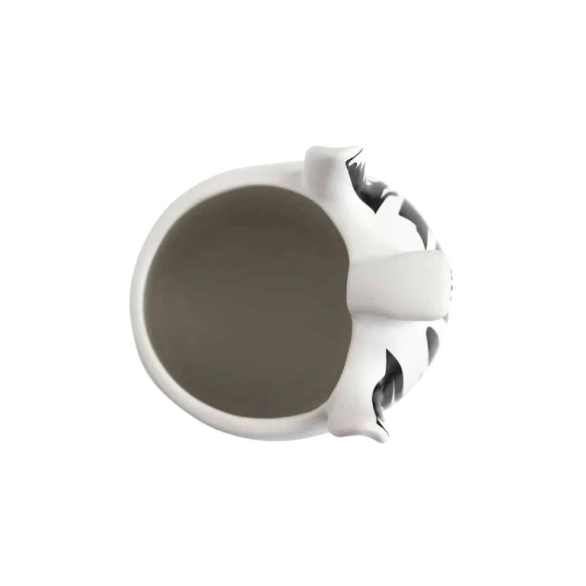 Ceramic zebra-shaped planter