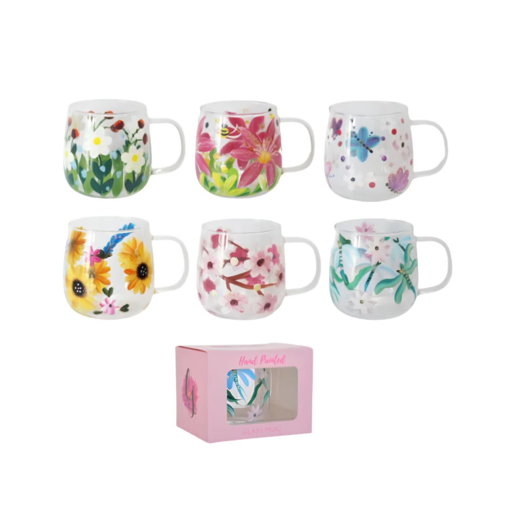 Art glass mug, front view