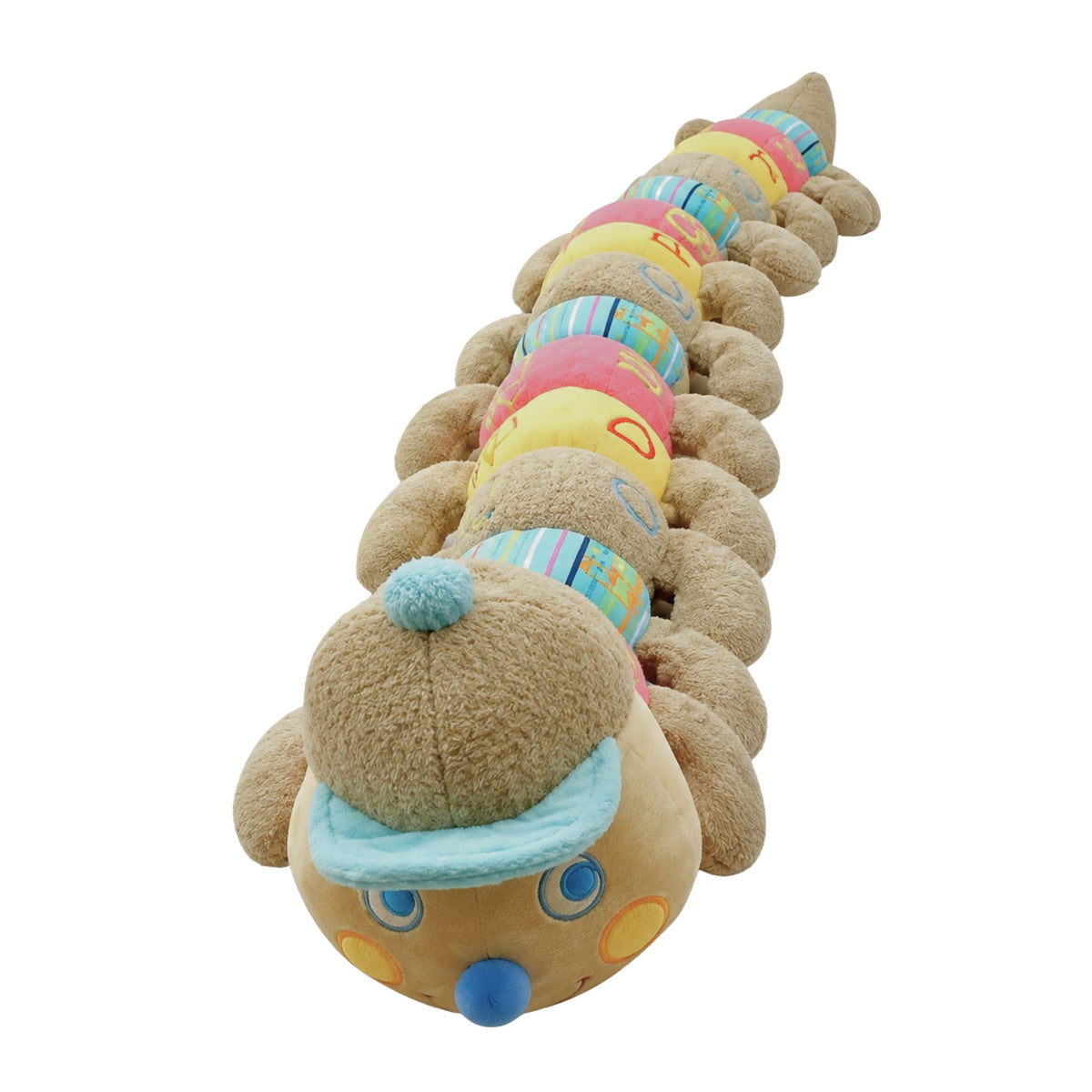 Baby Boo Alphabet Caterpillar Plush, Cotton Candy, 160cm