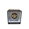 Best Pop Ever scotch glass with gold foil print on black glass, Father's Day gift