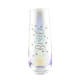 Bride Stemless Champagne Glass with holographic finish