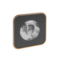 Bronze Curved Frame, holds a 4x4 photo
