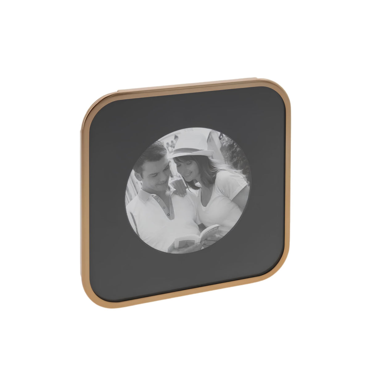 Bronze Curved Frame, holds a 4x4 photo