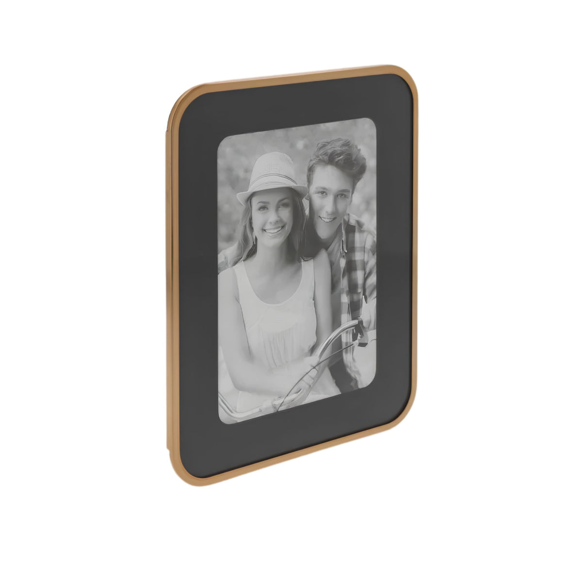 Bronze Curved Frame, holds a 5x7 photo