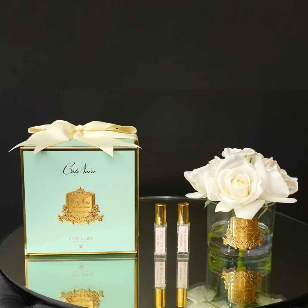 Côte Noire Ivory Five Roses GMR92 with gift box and two perfume bottles