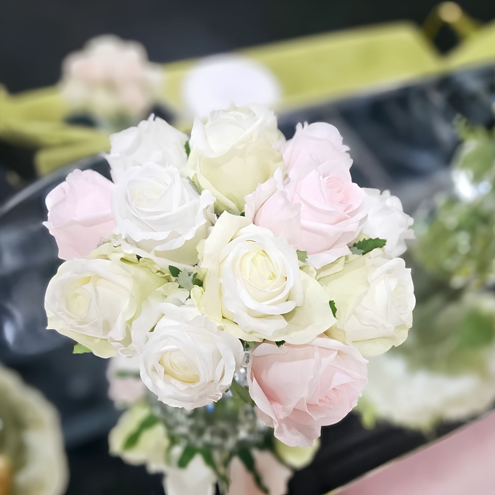 Côte Noire Luxury Round 13 Rose Bud Bouquet RRB13 in ribboned box with two perfume bottles
