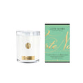 Côte Noire Persian Lime Soy Candle in white vessel with gold badge and crystal lid