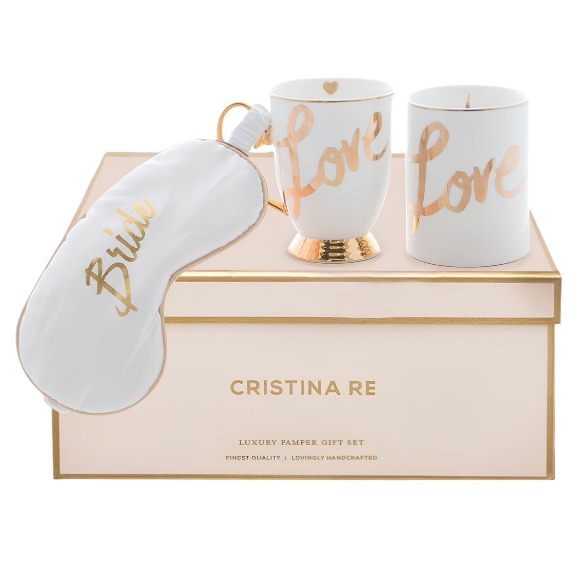 Cristina Re Here Comes the Bride Gift Set with Love mug and candle