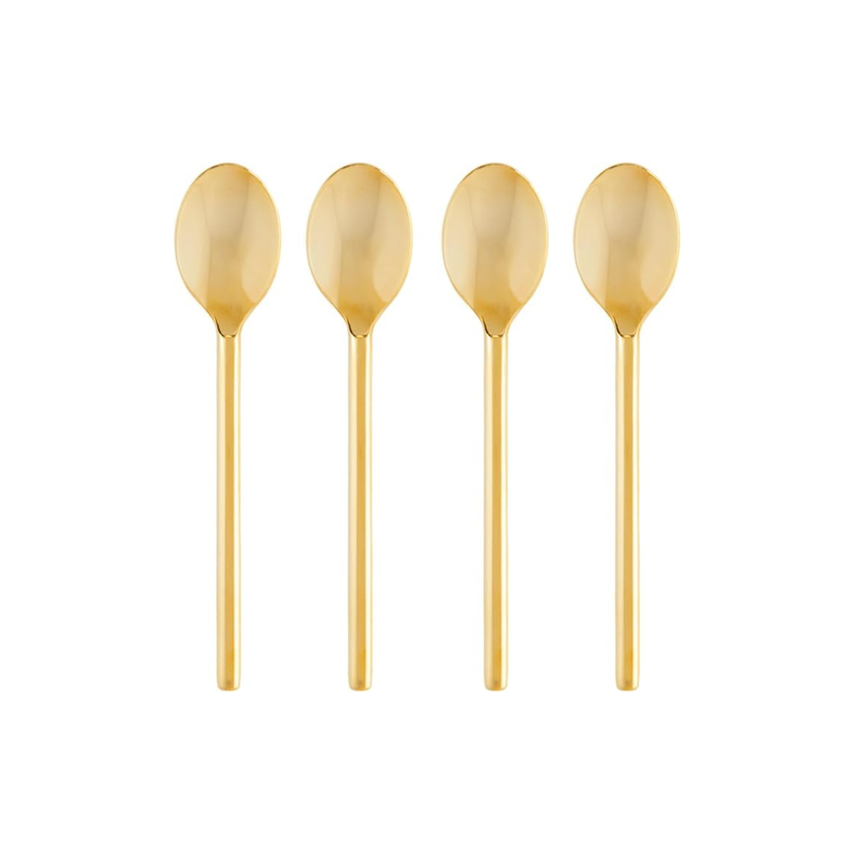 Gold stainless steel teaspoon set, Cristina Re Moderne Collection