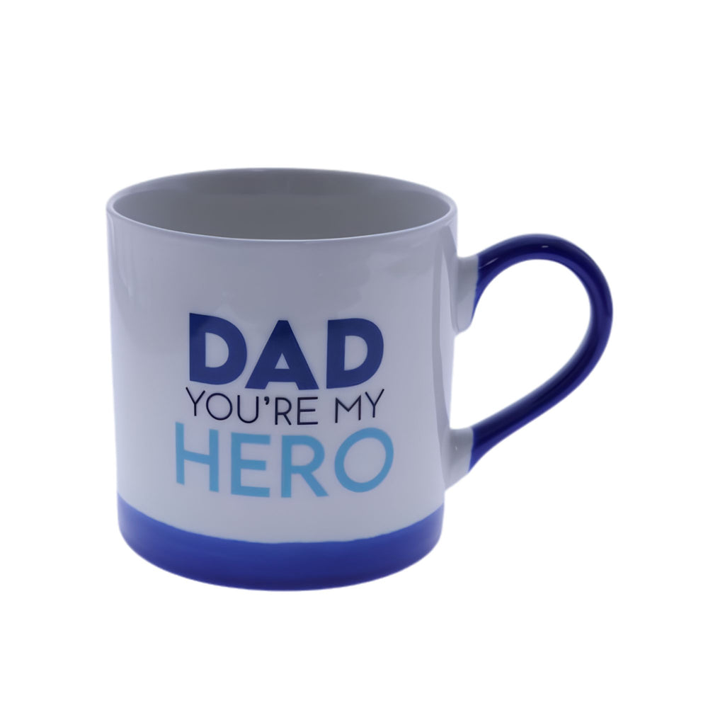 Dad Hero mug and sock Father's Day gift set