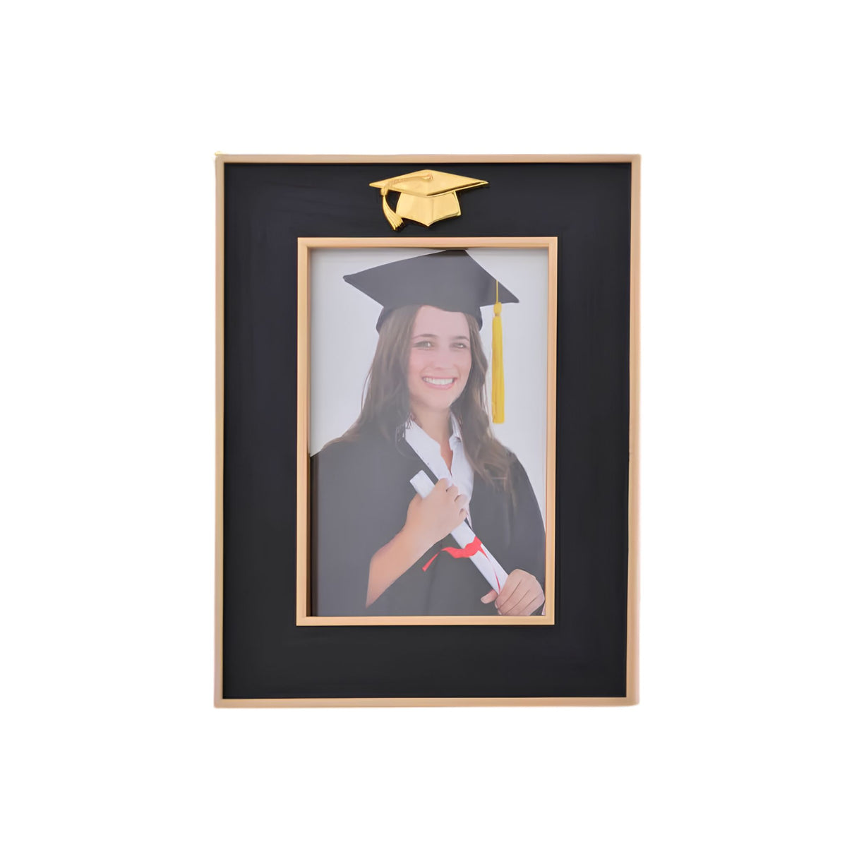 Golden Graduation Frame, holds a 4x6 photo