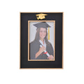 Golden Graduation Frame, holds a 5x7 photo