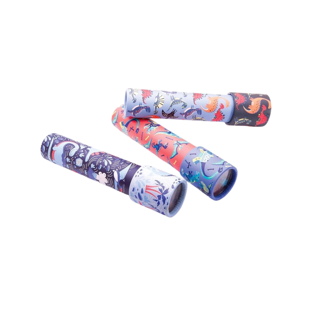Twist kaleidoscope toy with dinosaur design