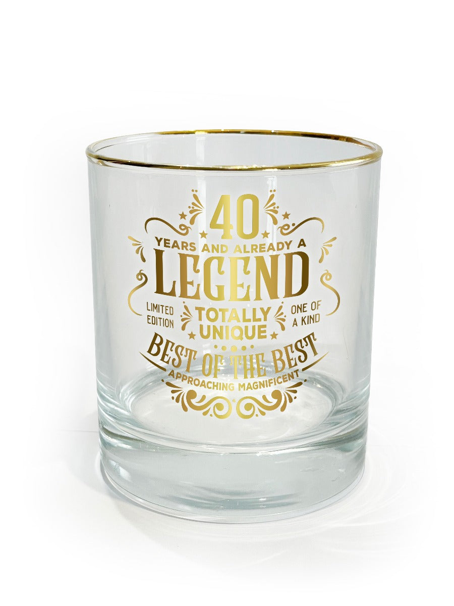 Birthday Glass - Legend<br> 40