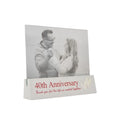 Memories 40th Anniversary Frame, holds a 6x4 photo