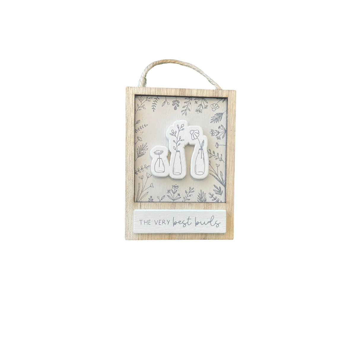 Moments Mini Hanging Plaque - Best Buds design