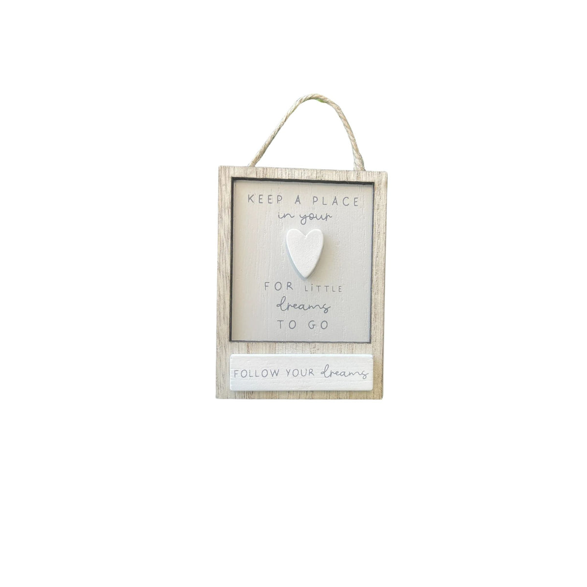 Moments Mini Hanging Plaque - Dreams design