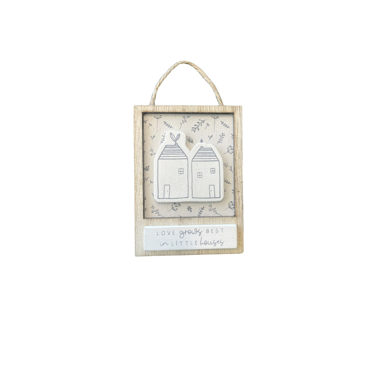 Moments Mini Hanging Plaque - Little Houses design