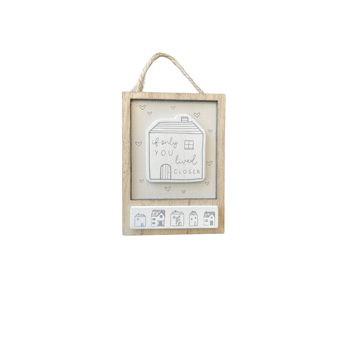 Moments Mini Hanging Plaque - Miss You design