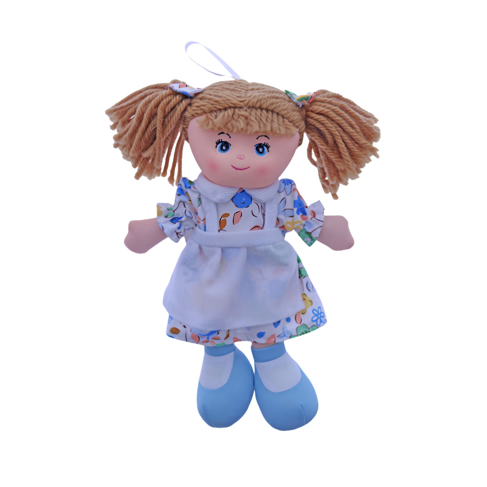 My Little Friend Doll Blue Blank – soft plush toy 30cm, Eve's Cards & Gifts