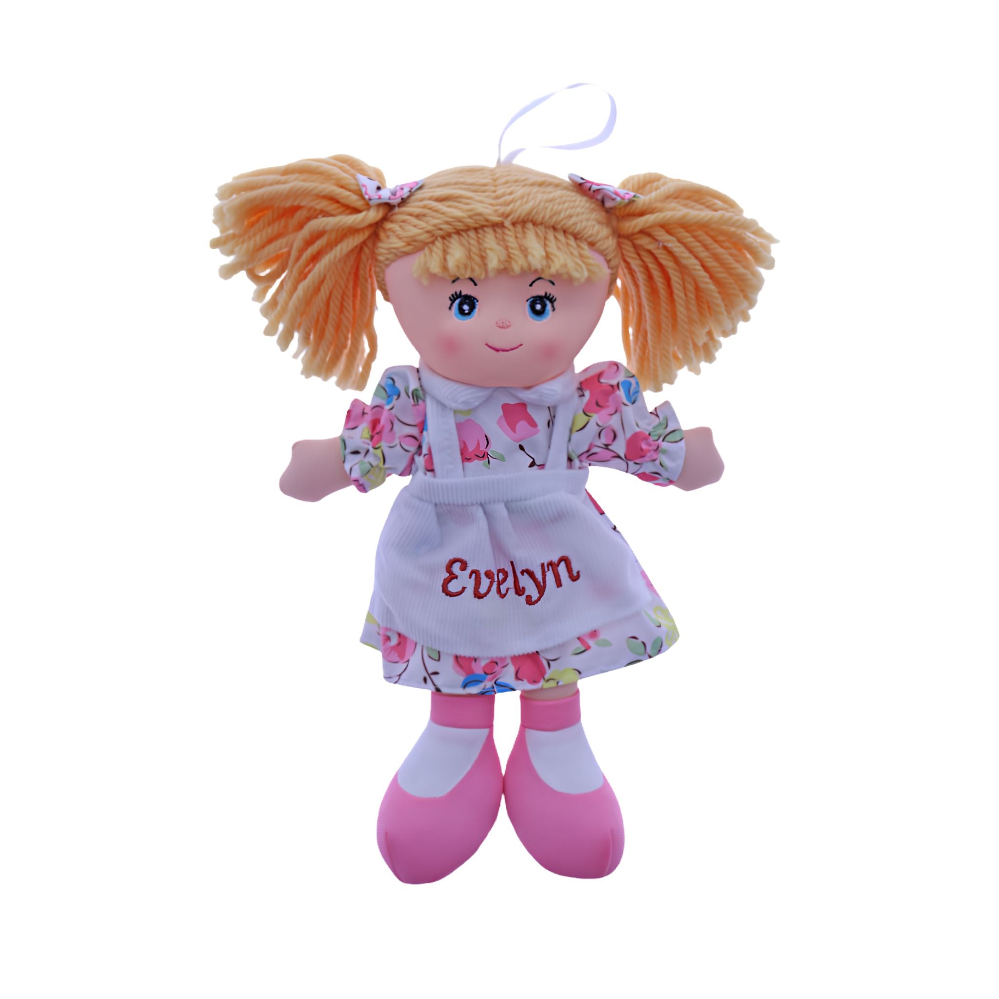 My Little Friend Doll Evelyn – soft embroidered plush toy 30cm, Eve's Cards & Gifts