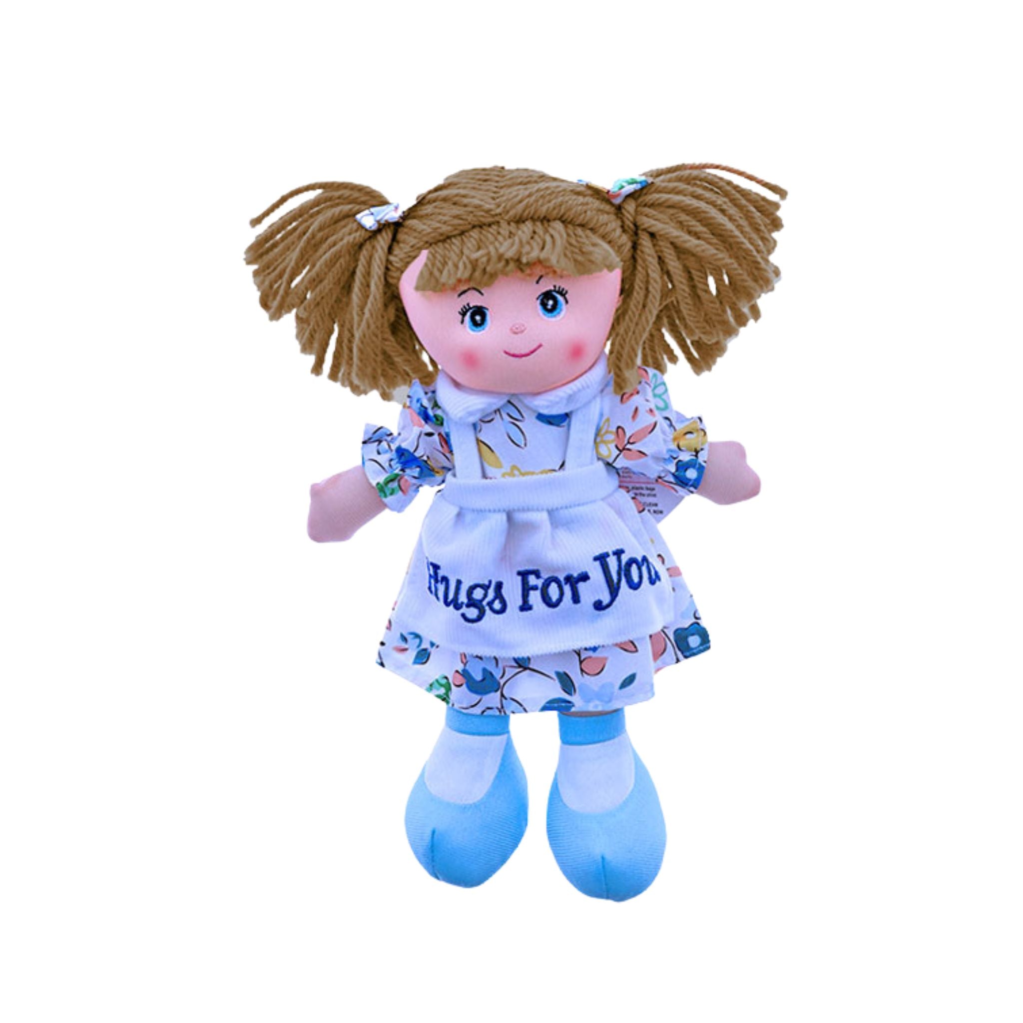 My Little Friend Doll Hugs For You – soft embroidered plush toy 30cm, Eve's Cards & Gifts