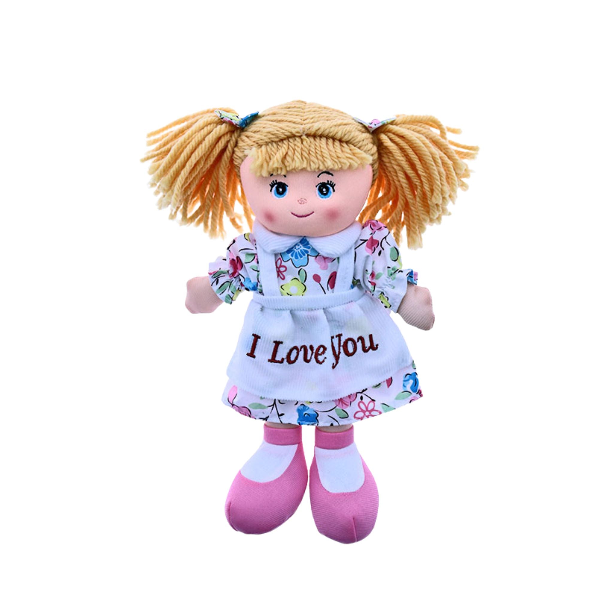 My Little Friend Doll I Love You – soft embroidered plush toy 30cm, Eve's Cards & Gifts