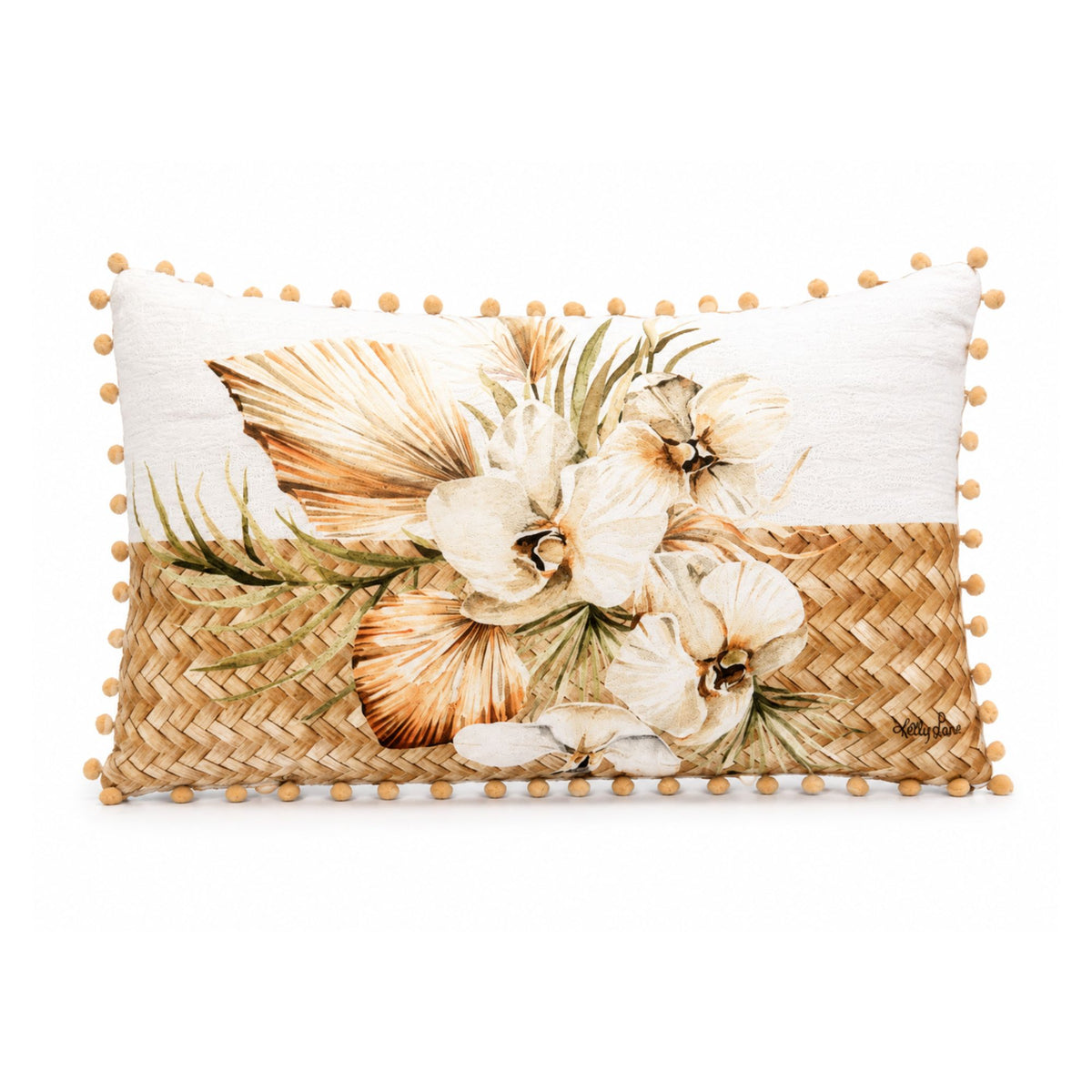 Palomino Rattan Orchids Cushion 30cm x 50cm