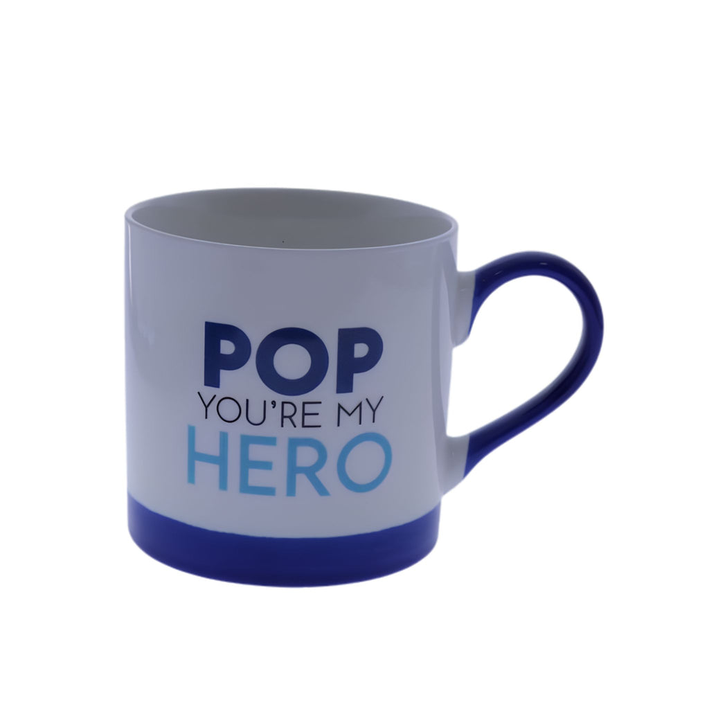 Pop Hero mug and sock Father's Day gift set