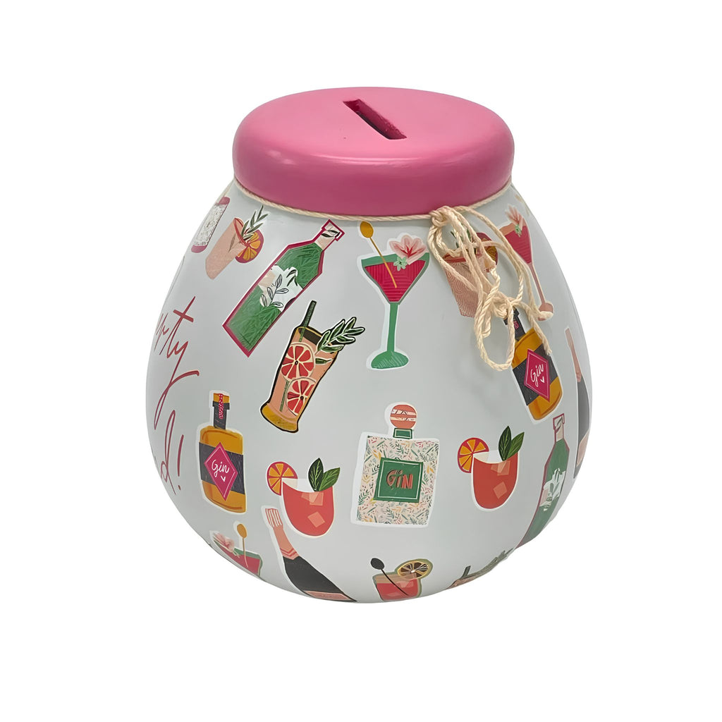 Ceramic party fund savings pot, celebration gift