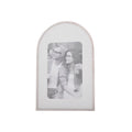 Silver Curve Arch Frame, holds a 4x6 photo