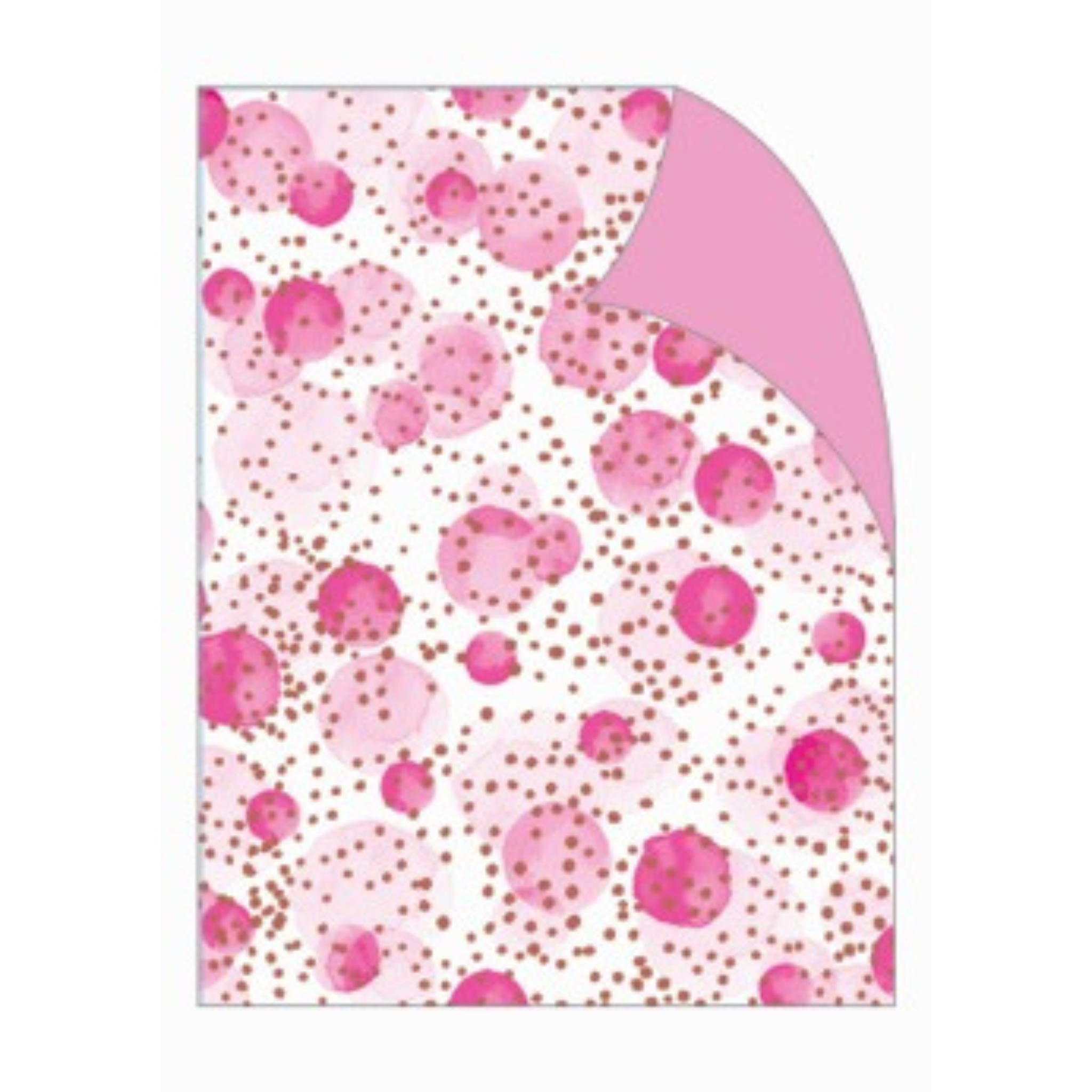 WRAP FLD HELLO NEON PINK BUBBLES
