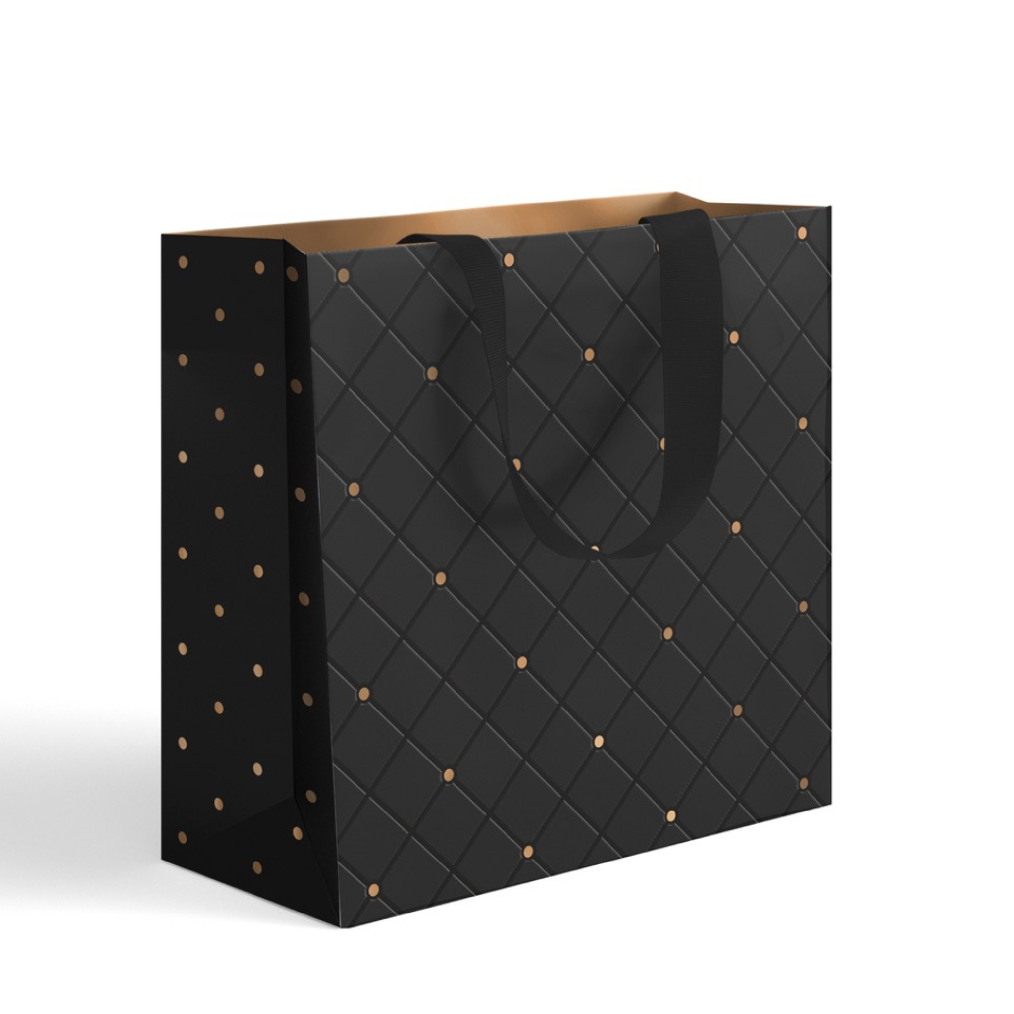 GIFT BAG - QUILTED EBONY<br> MEDIUM