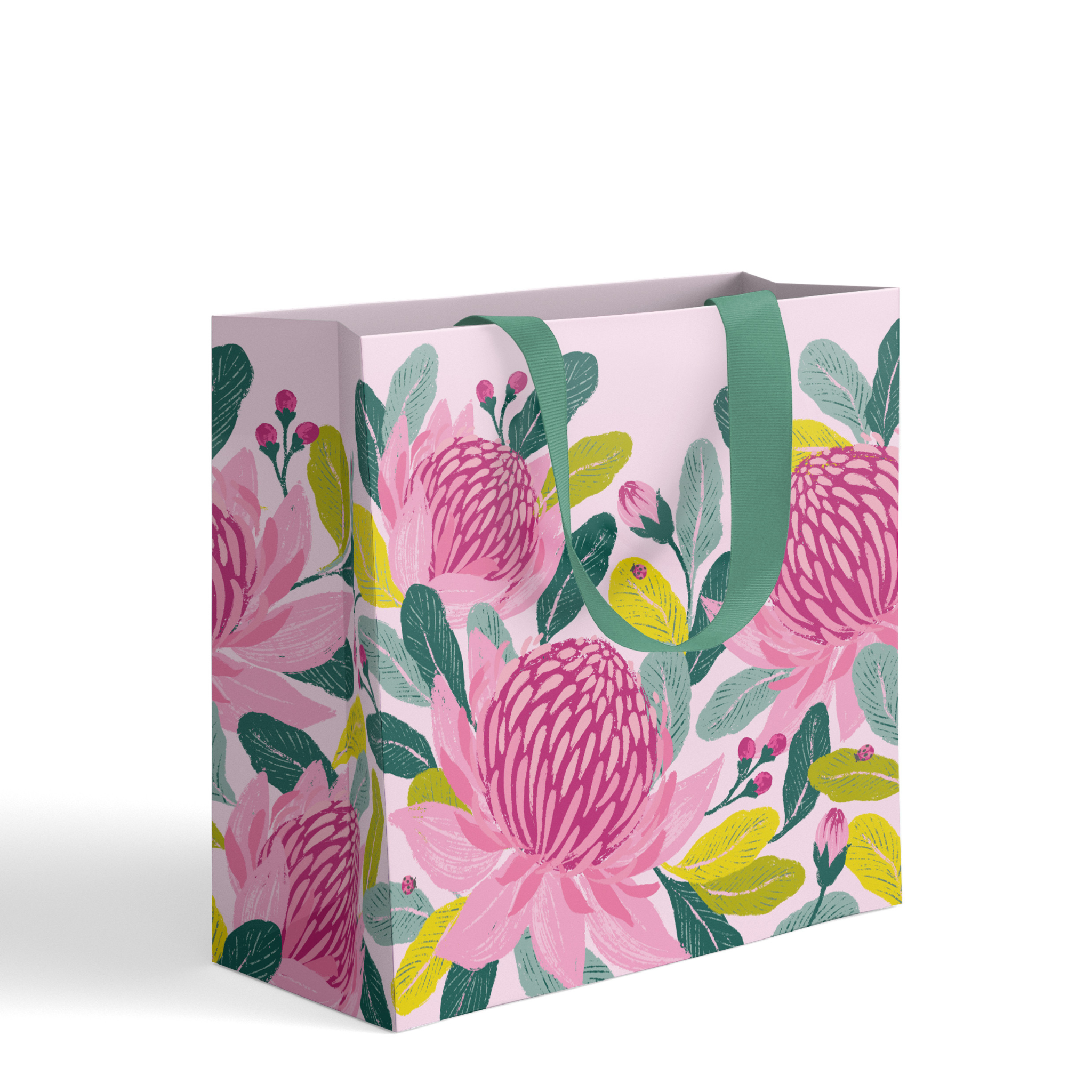 GIFT BAG - PINK WARATAHS <br> MEDIUM