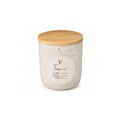 Taurus Sentiment Candle in etched glass, zodiac gift
