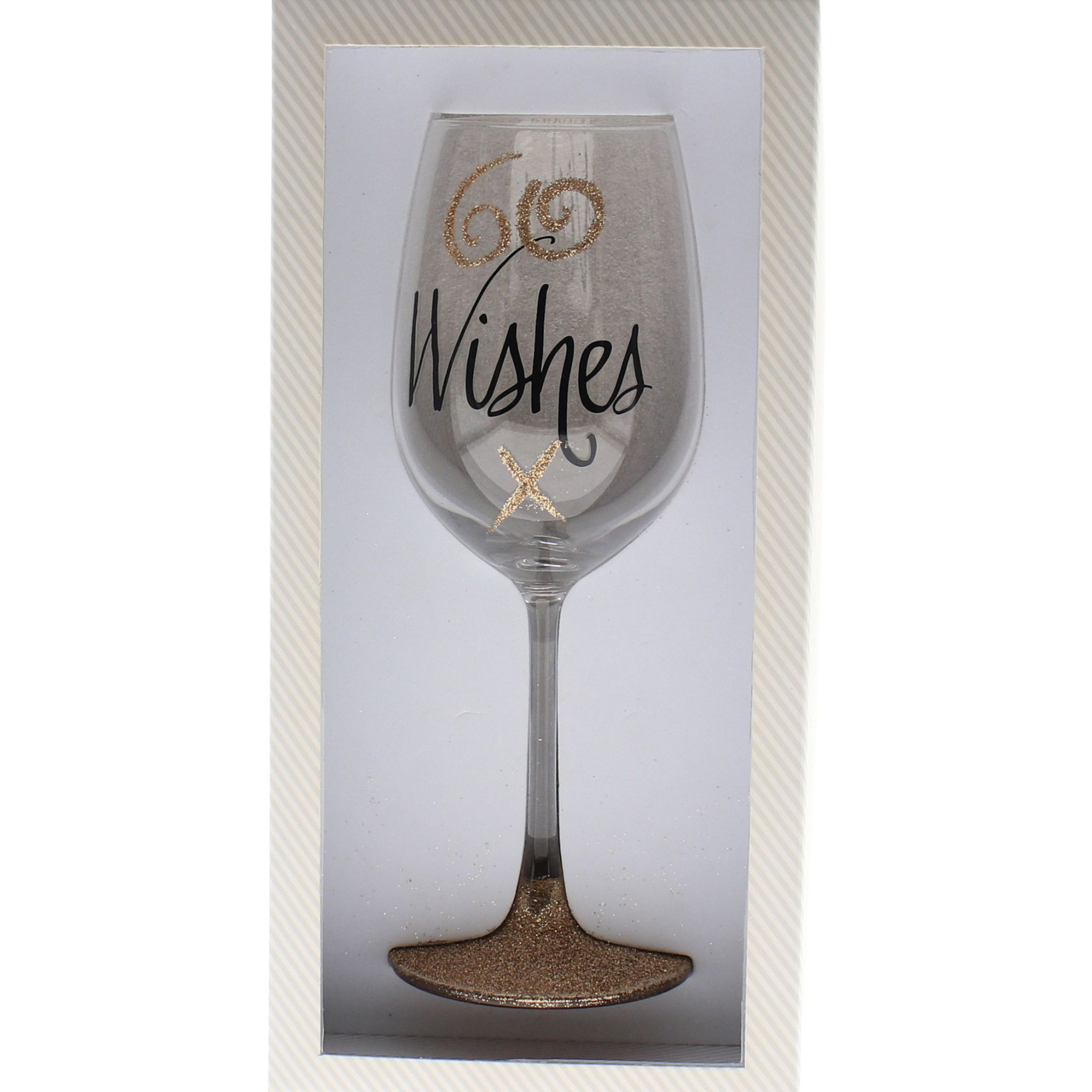 60 WISHES ROSE GOLD WINE GLASS