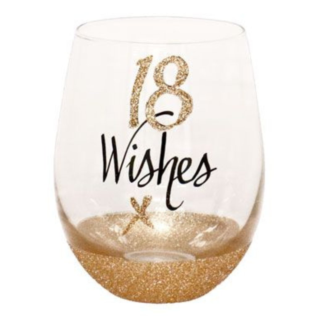 18 WISHES STEMLESS WINE GLASS