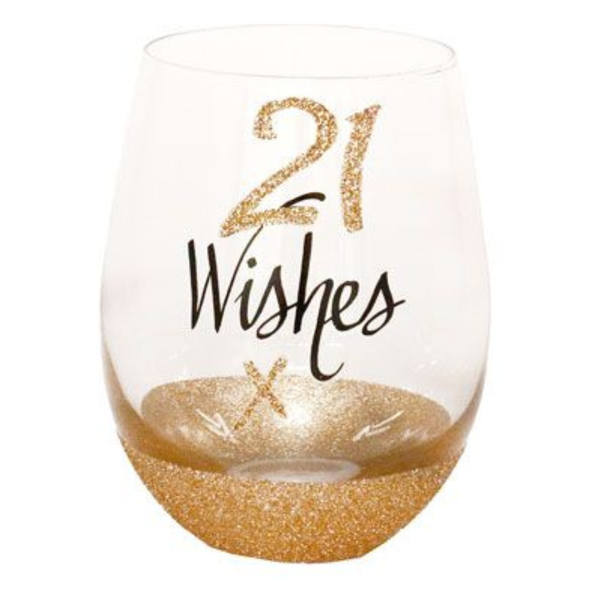 21 WISHES STEMLESS WINE GLASS