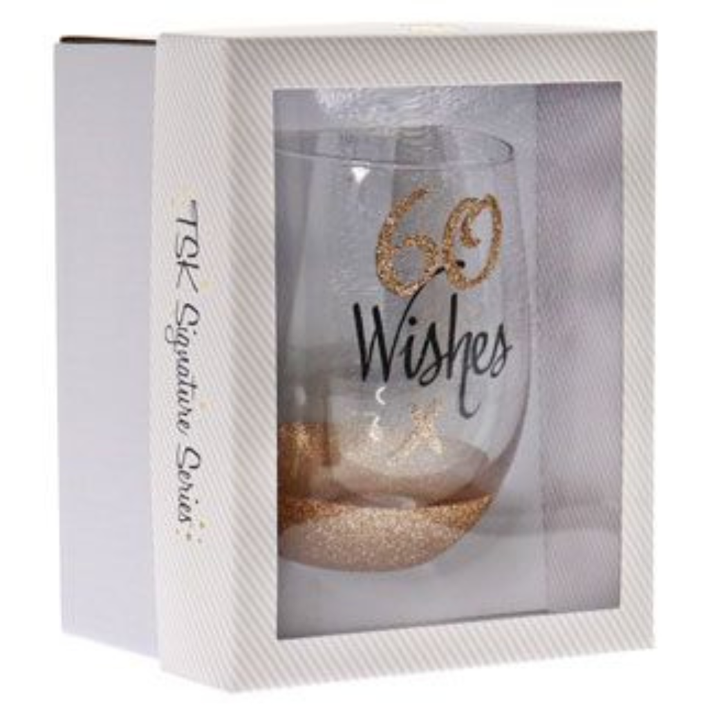 60 WISHES STEMLESS WINE GLASS
