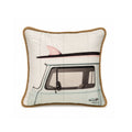 Wanderlust Kombi Surf Bus Cushion by Kelly Lane