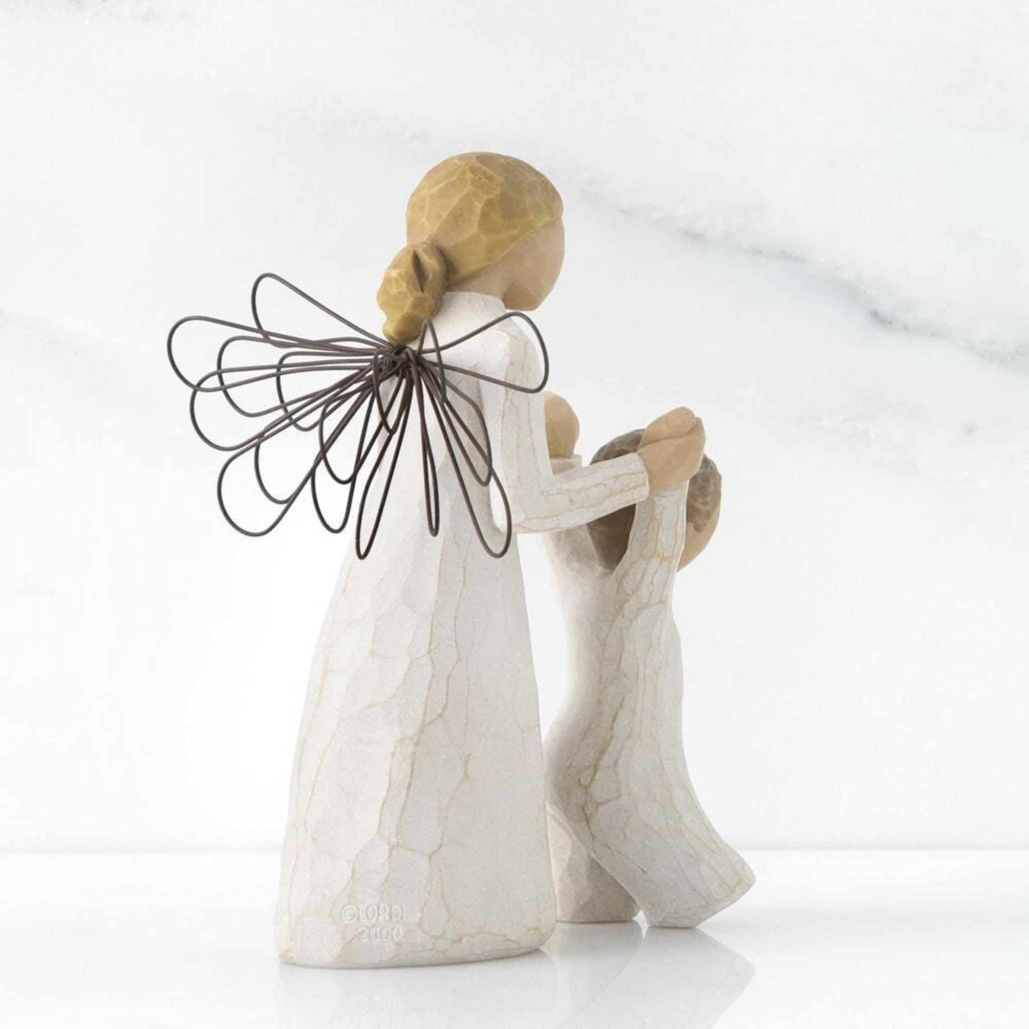 Willow Tree Guardian Angel figurine with branded gift box 